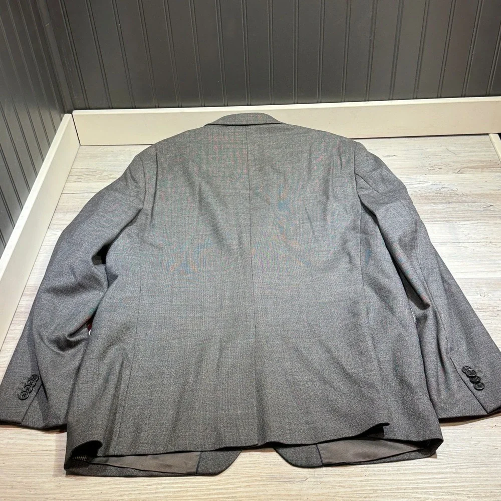 BANANA REPUBLIC‎ Blazer Sport Coat Men Sz 42R Wool Blend Modern Slim Fit Gray